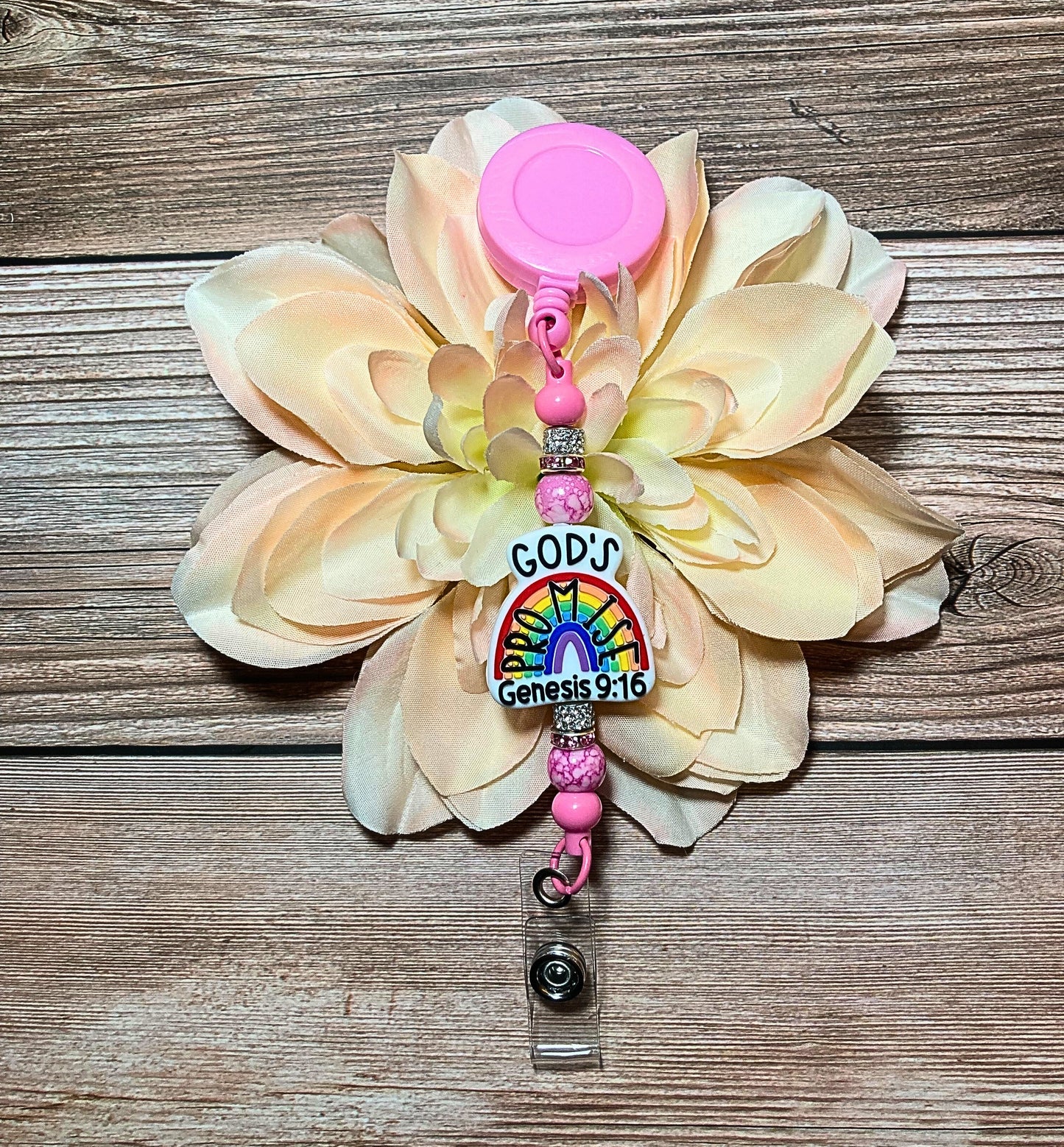 God's Promises Beadable Badge Reel