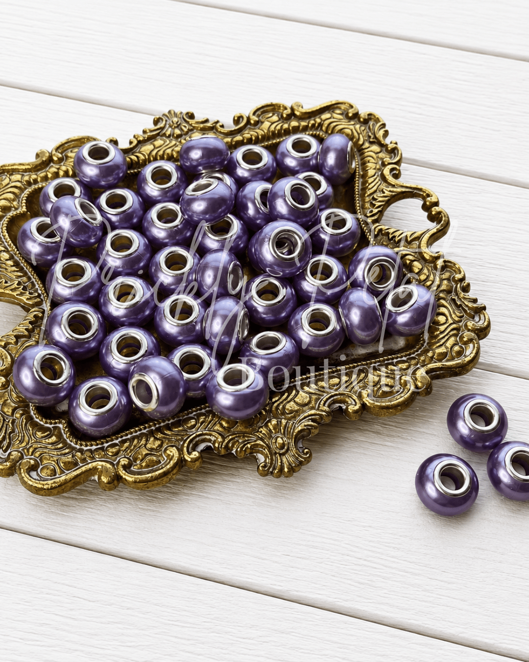 European Large Hole Bead- Sugar Plum - Prickly Petal Boutique