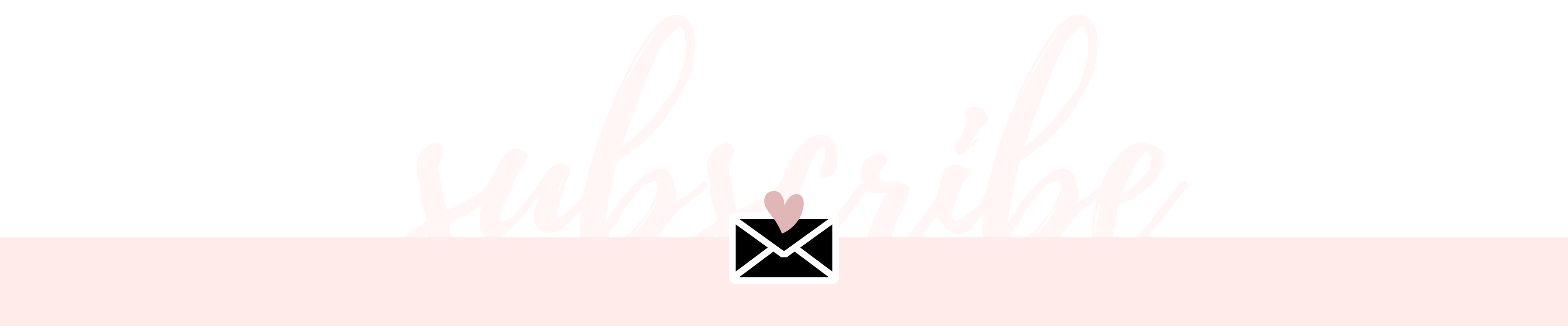 Email icon on a pink background