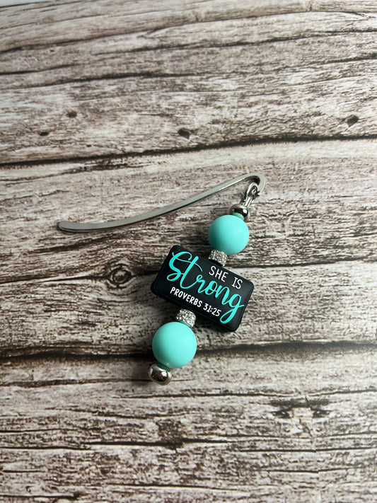 She is Strong Beadable Bookmark