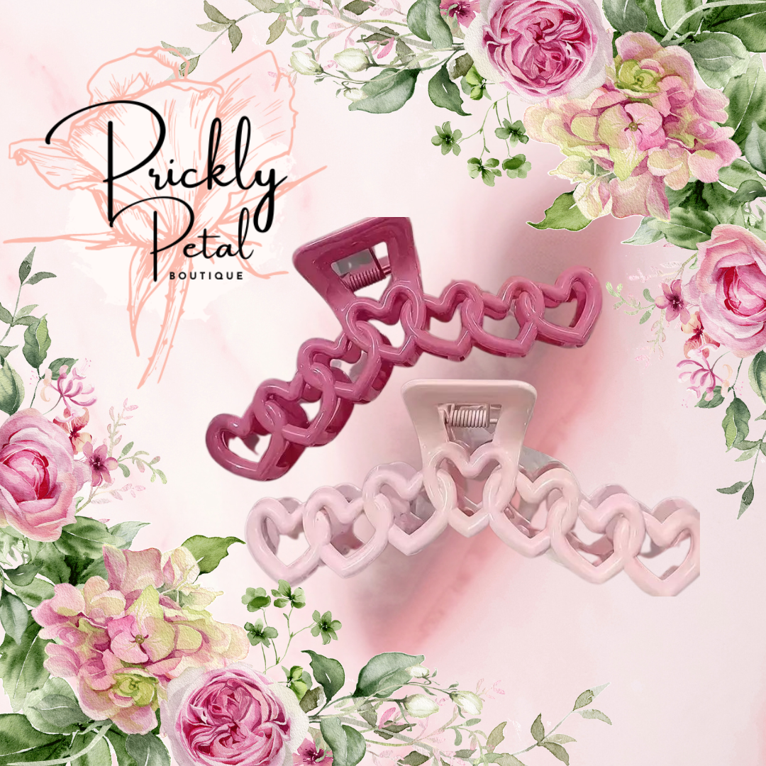 2 Hearts Clip Set