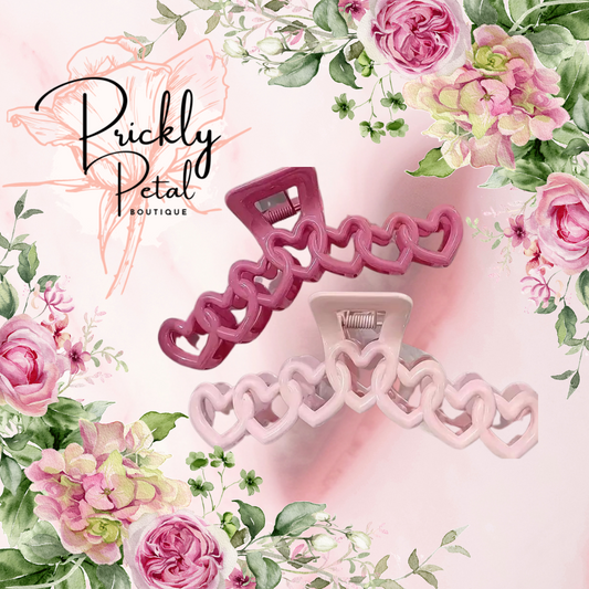 2 Hearts Clip Set