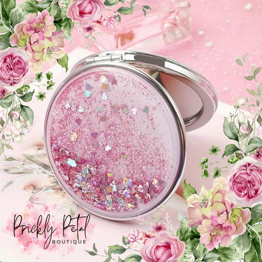 Sparkle & Shine Glitter Compact Mirror